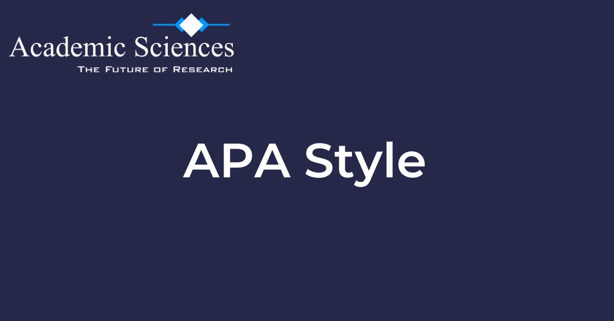 APA Format | Academic Sciences | UK Essays